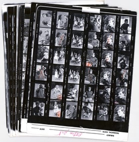 (14) Vintage Hollywood Contact Sheets