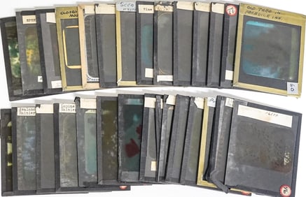 Lantern Glass Slides (28) Ranier Nat'l Park PNW