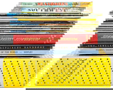 Travel, Gems, Diamonds, Culinary (19) Books: Nineteen (19) books and brochures of assorted non-fiction include: 1) Twelve (12) softcover travel books. Published by Union Pacific Railroad; Golden Nature Guide and others. 2) Six (6) hard and softc