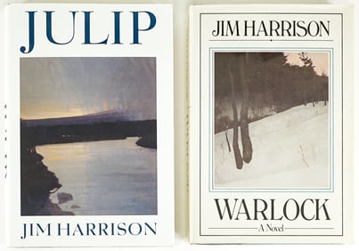 Jim Harrison (2) SIGNED Books [Julip, Warlock]