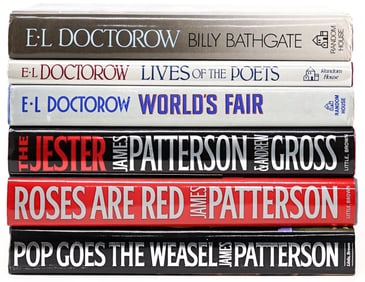 E. L. Doctorow / James Patterson (6) SIGNED Books