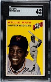 1954 Topps Willie Mays #90 SGC 4 VG-EX