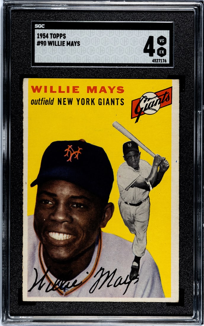 1954 Topps Willie Mays #90 SGC 4 VG-EX