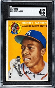 1954 Topps Hank Aaron RC #128 SGC 4