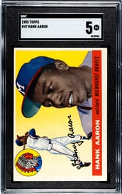 1955 Topps Hank Aaron #47 SGC 5