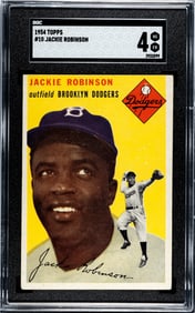 1954 Topps Jackie Robinson #10 SGC 4