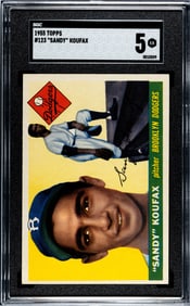 1955 Topps Sandy Koufax RC #123 SGC 5