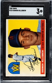 1955 Topps Harmon Killebrew RC #124 SGC 3
