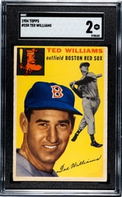 1954 Topps Ted Williams #250 SGC 2