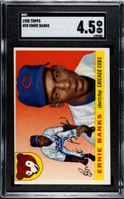 1955 Topps Ernie Banks #28 SGC 4.5