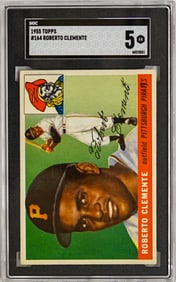 1955 Topps Roberto Clemente RC #164 SGC 5