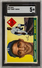 1955 Topps Sandy Koufax RC #123 SGC 5