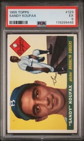 1955 Topps Sandy Koufax RC #123 PSA 5