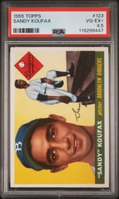 1955 Topps Sandy Koufax RC #123 PSA 4.5