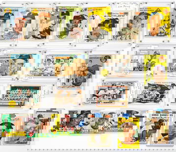 (19) Vintage Baseball Cards (HOF): (19) Vintage Baseball Cards (HOF). Mixed condition. The absence of a condition report does not imply that the lot is in perfect condition or completely free from wear and tear, imperfections, or the c
