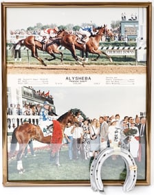 Alysheba 1987 Kentucky Derby Race Worn Horse Shoes