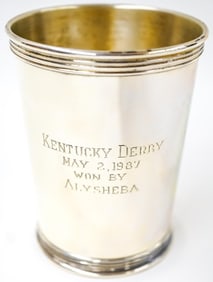 Alysheba 1987 Kentucky Derby Sterling Mint Julep