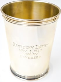 Alysheba 1987 Kentucky Derby Sterling Mint Julep