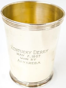 Alysheba 1987 Kentucky Derby Sterling Mint Julep