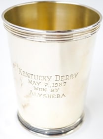 Alysheba 1987 Kentucky Derby Sterling Mint Julep