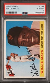 1955 Topps Willie Mays #194 PSA 6