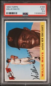 1955 Topps Willie Mays #194 PSA 5.5
