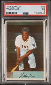 1954 Bowman Willie Mays #89 PSA 5