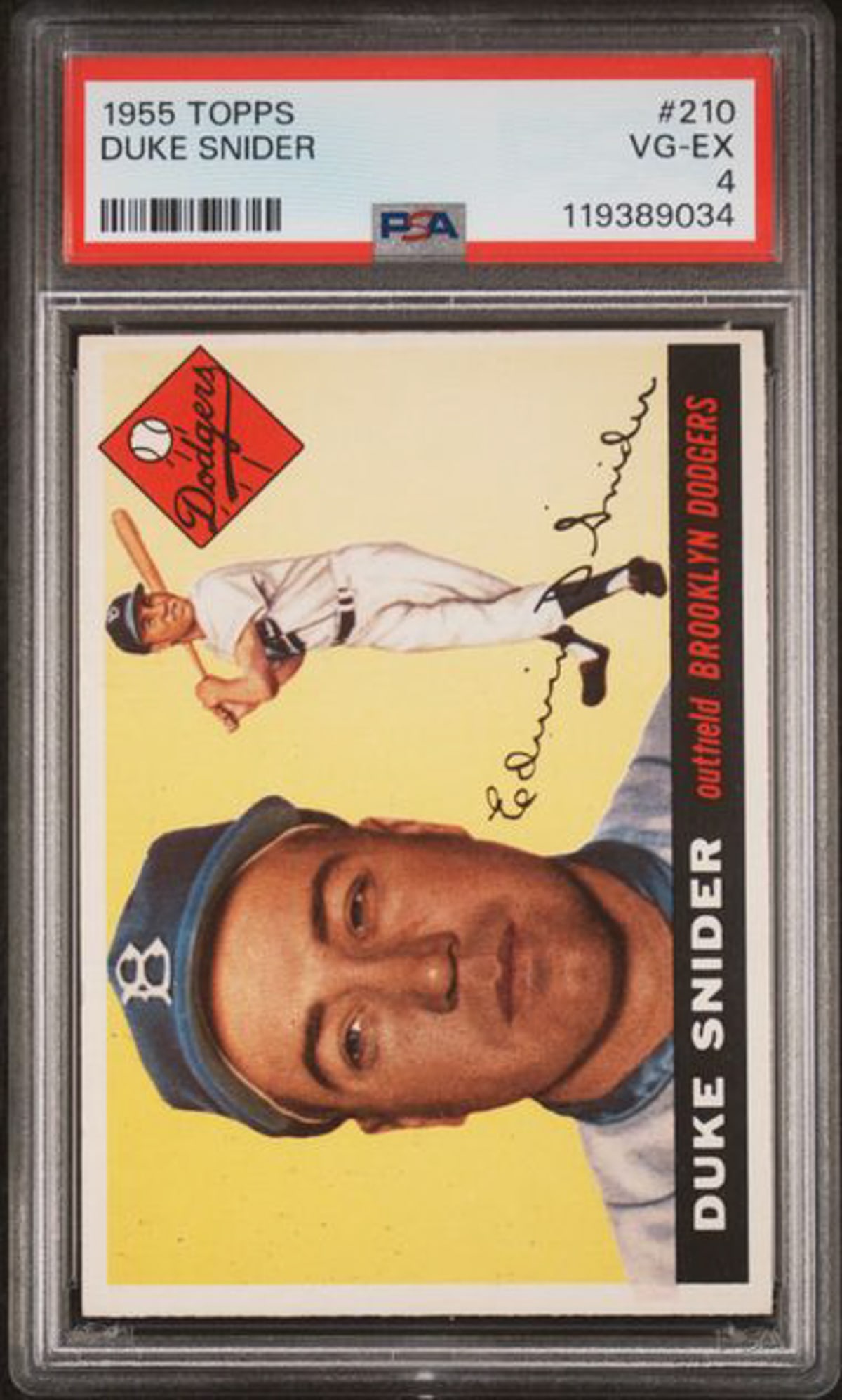 1955 Topps Duke Snider #210 PSA 4 (1 of 2)