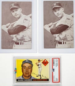 Mickey Mantle & Duke Snider Cards