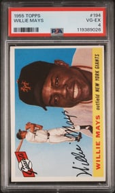 1955 Topps Willie Mays #194 PSA 4