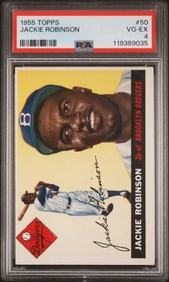 1955 Topps Jackie Robinson #50 PSA 4