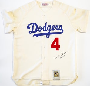 Duke Snider Autographed Dodgers Replica Jersey