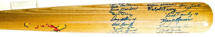 New York Yankees Legends Baseball Bat (37 sigs)