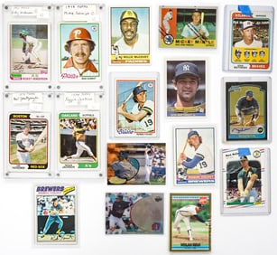 (16) Vintage Baseball Cards (HOF)