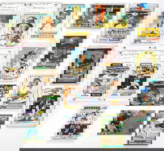 (16) Vintage Baseball Cards (HOF): (16) Vintage Baseball Cards (HOF). Mixed condition. The absence of a condition report does not imply that the lot is in perfect condition or completely free from wear and tear, imperfections, or the c