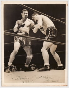 Joe Louis (Boxing) 8x10 Photo SIGNED BAS LOA