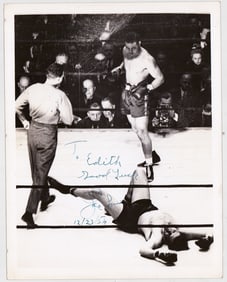 Joe Louis (Boxing) 8x10 Photo SIGNED BAS LOA