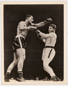 Rocky Marciano vs Rex Layne Type I 8x10 PSA LOA