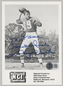 Johnny Unitas 5x7 Photo SIGNED BAS LOA