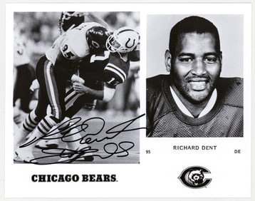 Richard Dent 8x10 Photo SIGNED BAS COA