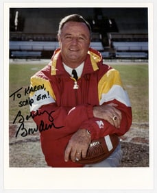 Bobby Bowden 8x10 Photo SIGNED BAS COA