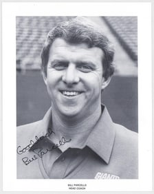 Bill Parcells 8x10 Photo SIGNED BAS COA