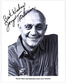 Jerry Tarkanian 8x10 Photo SIGNED BAS COA