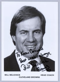 Bill Belichick 5x7 Photo BAS COA