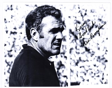 Ara Parseghian 8x10 Photo SIGNED BAS COA