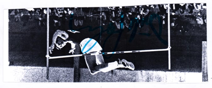 Dick Fosbury 3.5x8 Photo SIGNED BAS COA