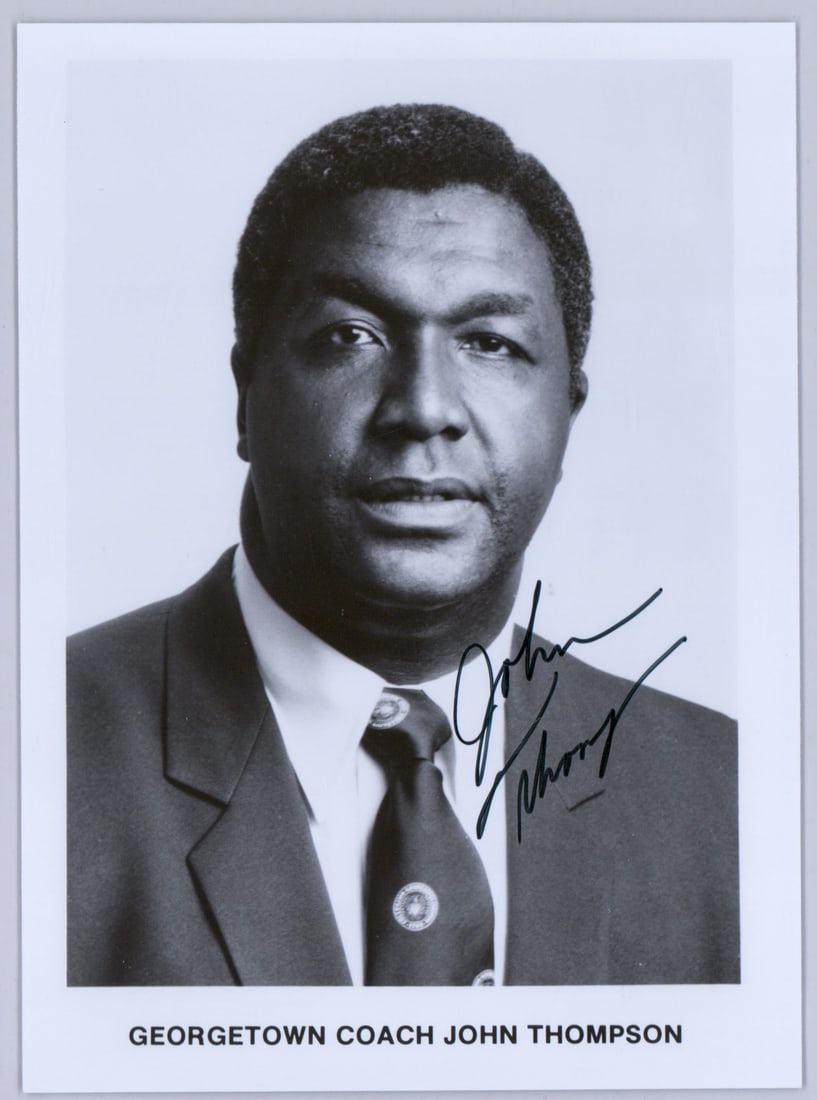 John Thompson 5x7 Photo SIGNED BAS COA: John Thompson 5x7 photo signed. Beckett Authentication Services BAS COA #BS27492. Photo measures 5 H x 7 in. W for shipping purposes only. The absence of a condition report does not imply that the lot