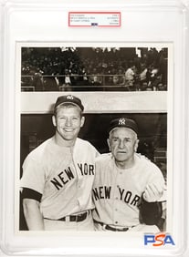Mickey Mantle & Casey Stengel Type II Photo