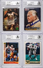 Football & Basketball Signed Cards (4)