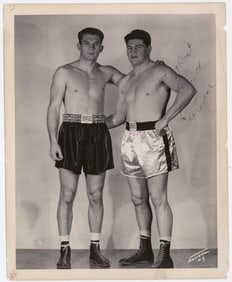 Rex Layne (Boxing) 8x10 Photo SIGNED BAS COA